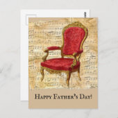 ベージュシー動揺してト音楽クラシックの父の日 ポストカード (正面/裏面)