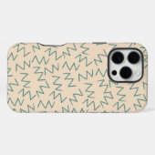 ベージュジグザグ シック iPhoneケース (裏面横)