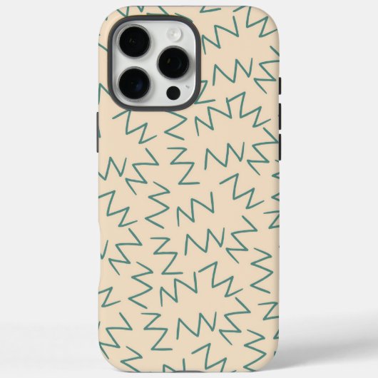 ベージュジグザグ chic Case-Mate iPhoneケース (裏面)