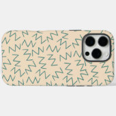ベージュジグザグ chic Case-Mate iPhoneケース (裏面 (横))