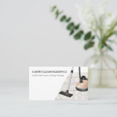 ベージュジャンクレディックハウスキーパーバキュームクリーナーカーペット 名刺 (スタンド正面)