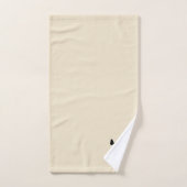 ベージュスタイリッシュバックグラウンドベビー バスタオルセット (ハンドタオル)