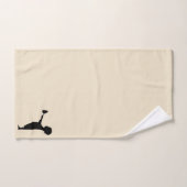 ベージュスタイリッシュバックグラウンドベビー バスタオルセット (ハンドタオル)