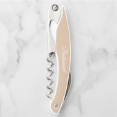 ベージュスタイル結婚化のブライドメイド名 ソムリエナイフ (正面)