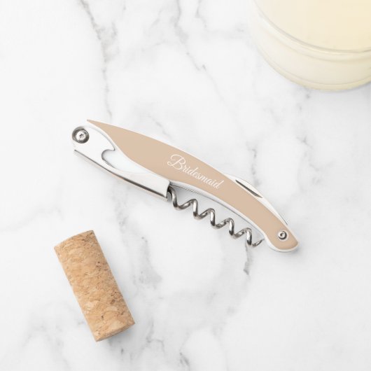 ベージュスタイル結婚化のブライドメイド名 ソムリエナイフ (正面)