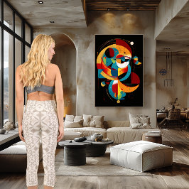 ベージュスターカスタムパターン文字とロゴ カプリレギンス