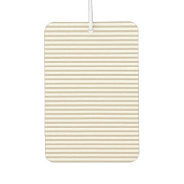 ベージュストライプの白い背景パターン カーエアーフレッシュナー