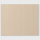 ベージュストライプクリスマスギフト ラッピングペーパー (フラット)