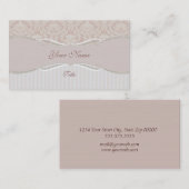 ベージュストライプ名刺 名刺 (正面/裏面)