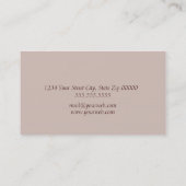 ベージュストライプ名刺 名刺 (裏面)