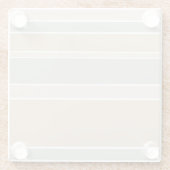 ベージュストライプ ガラスコースター (裏面)