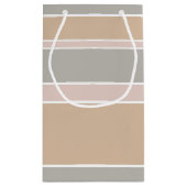 ベージュストライプ スモールペーパーバッグ (裏面)