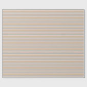 ベージュストライプ ラッピングペーパー (フラット)