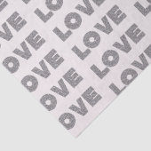 ベージュストーンシルバーグリッターラブ 薄葉紙 (詳細)