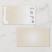 ベージュタイ-ビジネス 名刺 (正面/裏面)