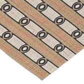 ベージュタウペオレンジブラウンお尻オリエントバリアート ショートテーブルランナー (コーナー)