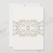 ベージュタラベラタイルフィスペインのエスタバースデーパーティー 招待状 (裏面)