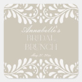 ベージュタラベラタイルフィスペインのエスタブライダルブランチ スクエアシール (正面)