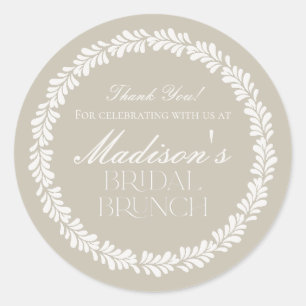 ベージュタラベラタイルフィスペインのエスタブライダルブランチ ラウンドシール