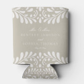 ベージュタラベラタイルフィスペインのエスタ結婚式の引き出物 缶クーラー (裏面)