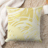 ベージュタンイエロースパイラルデザインレトロ装飾用クッション クッション (ブランケット)