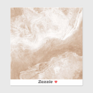 ベージュタンブラウンホワイトマーブルプリントセラミックタイル シール