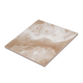 ベージュタンブラウンホワイトマーブルプリント タイル (側面)