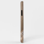 ベージュタンライトブラウンタウペプライドギンガムパターン Case-Mate iPhoneケース (裏面/右)