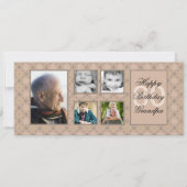 ベージュダイヤモンドの数々の写真の招待状 招待状 (正面)