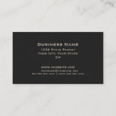 ベージュダブルモノグラムエレガントプロフェッショナルモダン 名刺 (裏面)