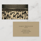 ベージュチェーンプロフェッショナル自動曳航サービス 名刺 (正面/裏面)