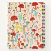 ベージュッシュルームガーデンノートブック ノートブック (裏面)