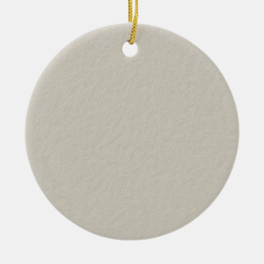 ベージュテクスチャ紙アクセサリーカスタマイズは セラミックオーナメント (正面)