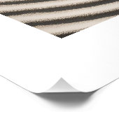 ベージュニュートラルサンド&ストーンナチュラルアート写真 ポスター (コーナー)