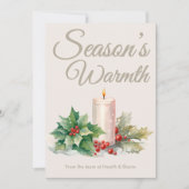 ベージュニュートラルホリデーカード シーズンカード (正面)