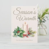 ベージュニュートラルホリデーカード シーズンカード (スタンド正面)