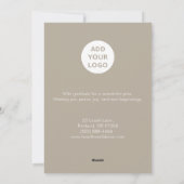 ベージュニュートラルホリデーカード シーズンカード (裏面)