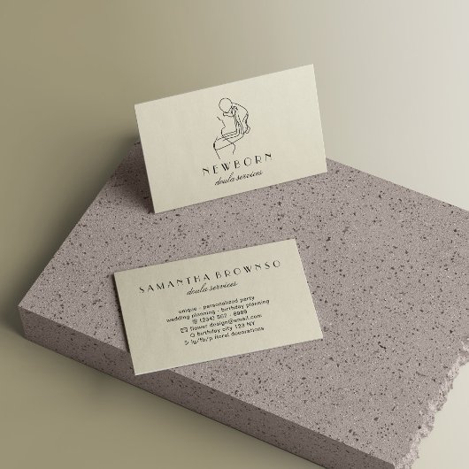 ベージュニュー生まれベビードゥラ 名刺