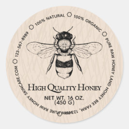 ベージュハニージャールボホアイボリービーキーピング ラウンドシール