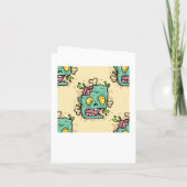 ベージュハロウィンゾンビ 招待状 (裏面)