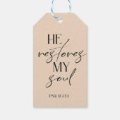 ベージュバイブル聖句詩篇 ギフトタグ (裏面)