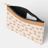 ベージュバタフライ アクセサリーポーチ (見開き)