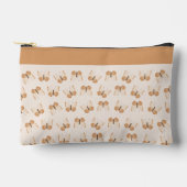 ベージュバタフライ アクセサリーポーチ (正面)