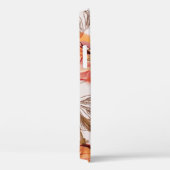 ベージュバックグラウンドポピー水の色のパターン Case-Mate iPhoneケース (裏面 / 右)