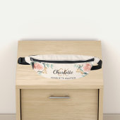 ベージュバラ金ゴールドフローラ緑の名前モノグラム ファニーパック