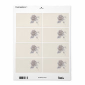 ベージュバラ ラベル (フルシート)