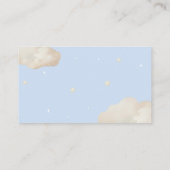 ベージュバルーンベアブックベビーベビーシャワー エンクロージャーカード (裏面)