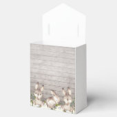 ベージュバ素朴ニーラビットカスタムベイビーシャワー フェイバーボックス (オープン)