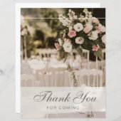 ベージュパステルエレガントサンキューサミナリー (正面/裏面)