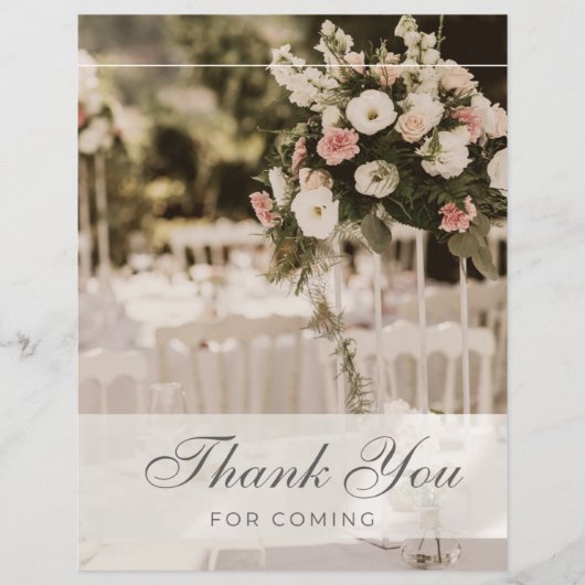 ベージュパステルエレガントサンキューサミナリー (正面)